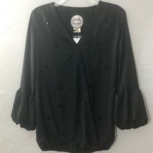 Almatrichi Madrid Blouse beaded NWT